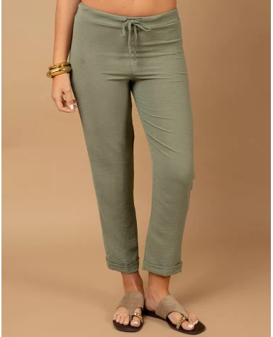 Pantalon revers fluide