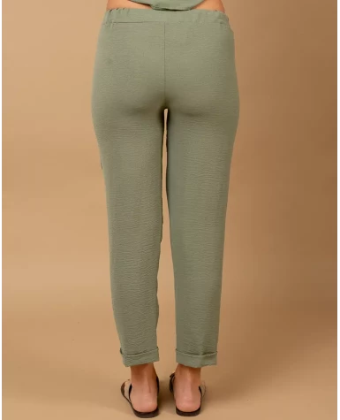 Pantalon revers fluide