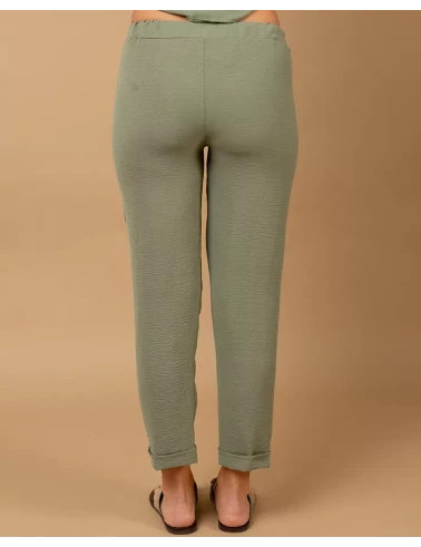 Pantalon revers fluide