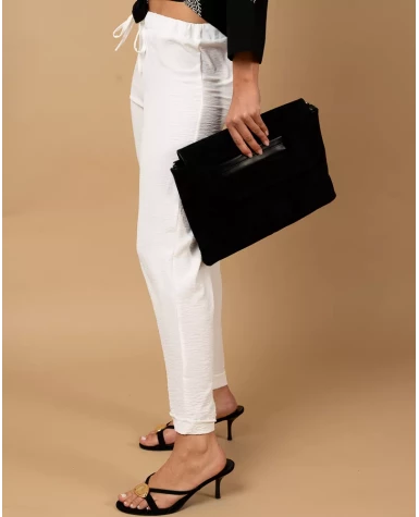 Pantalon revers fluide