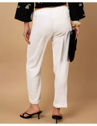 Pantalon revers fluide