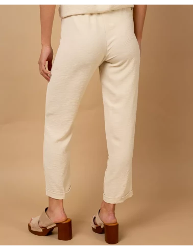 Pantalon revers fluide