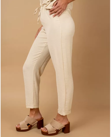 Pantalon revers fluide