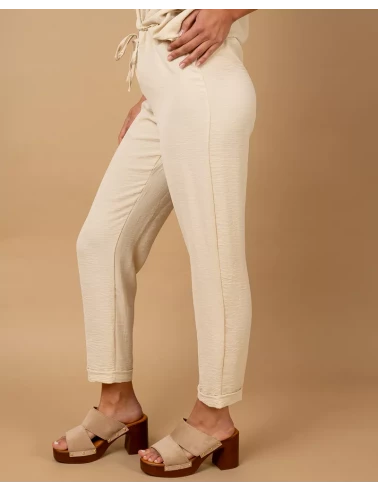 Pantalon revers fluide