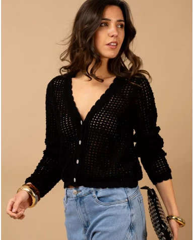 Gilet grosse maille