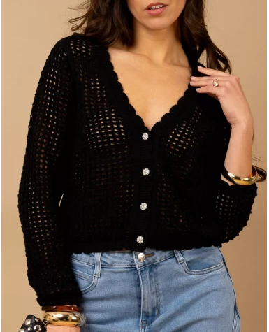 Gilet grosse maille
