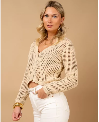 Gilet grosse maille
