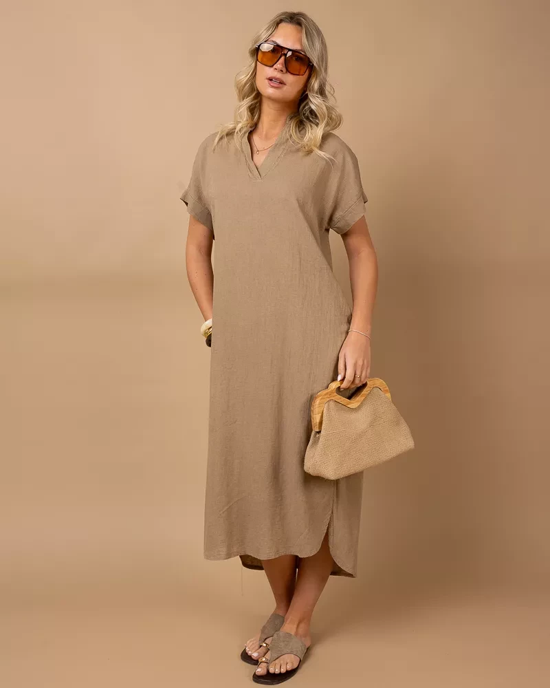 Robe longue lin