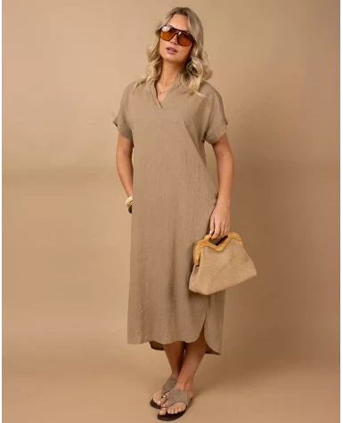 Robe longue lin
