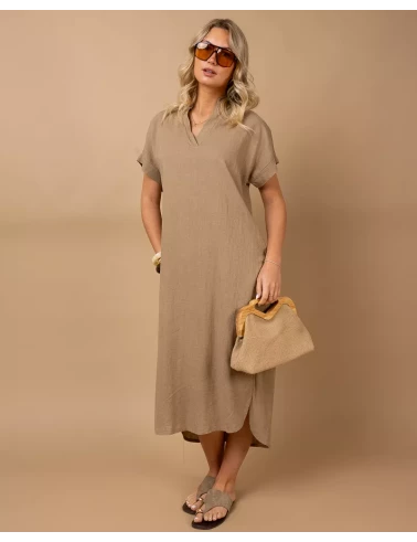 Robe longue lin