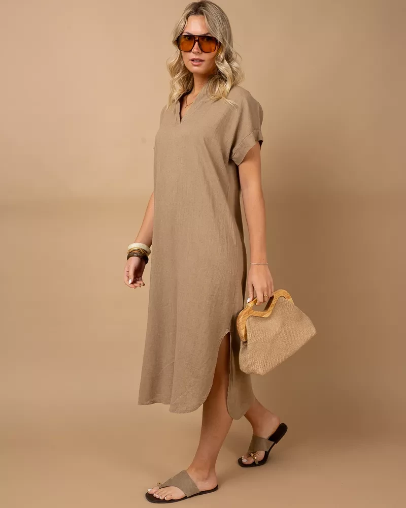 Robe longue lin