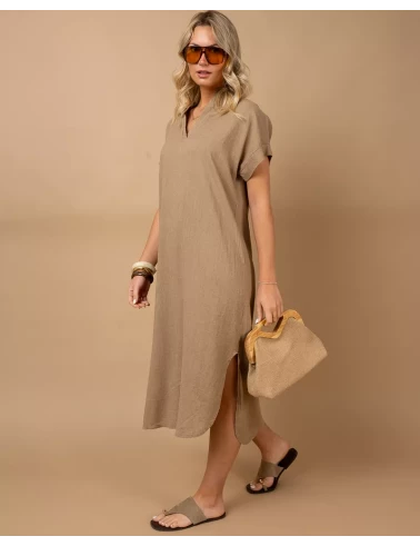 Robe longue lin