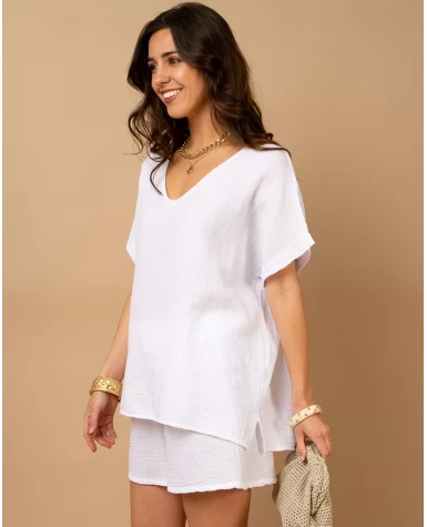 Oversize gaze de coton