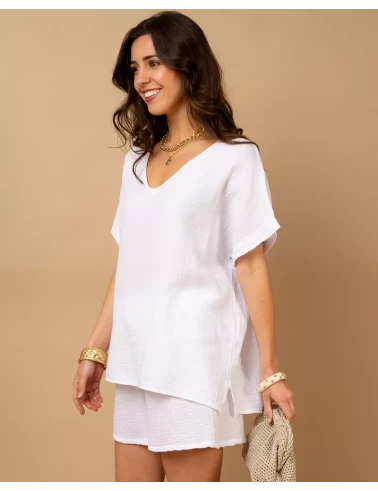 Oversize gaze de coton