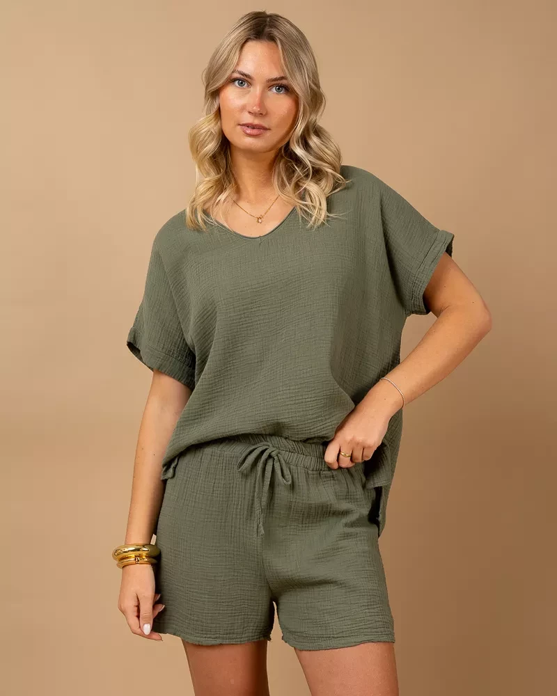 Oversize gaze de coton