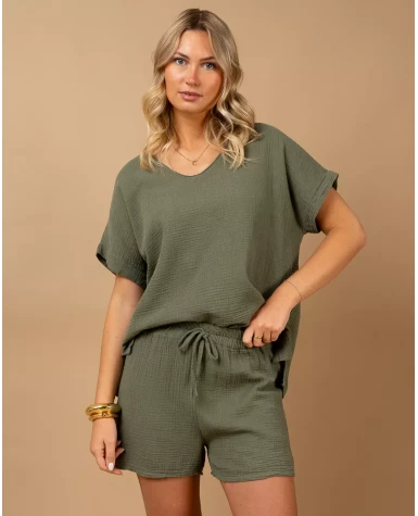 Oversize gaze de coton