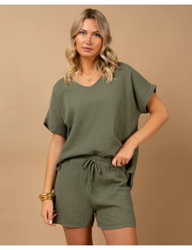 Oversize gaze de coton