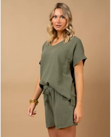 Oversize gaze de coton