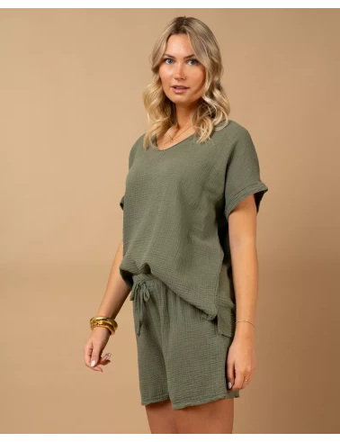 Oversize gaze de coton
