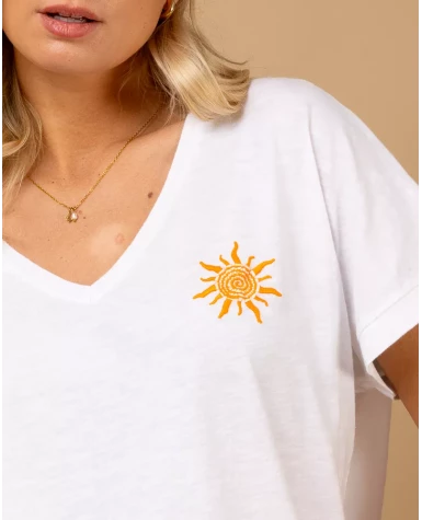 T-Shirt Soleil brodé