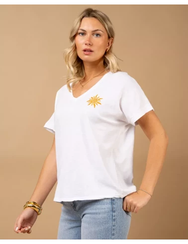 T-Shirt Soleil brodé