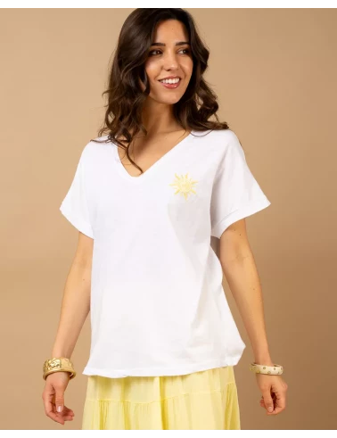 T-Shirt Soleil brodé