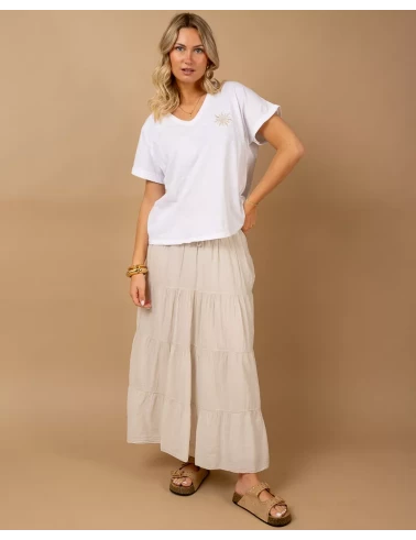 T-Shirt Soleil brodé