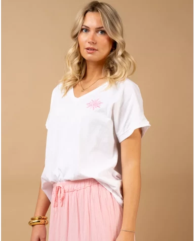 T-Shirt Soleil brodé