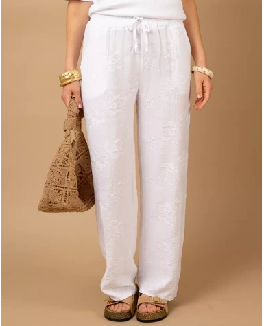 Pantalon broderie