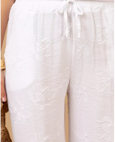Pantalon broderie