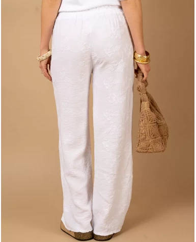 Pantalon broderie