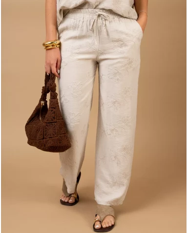 Pantalon broderie
