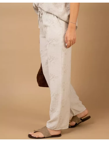Pantalon broderie