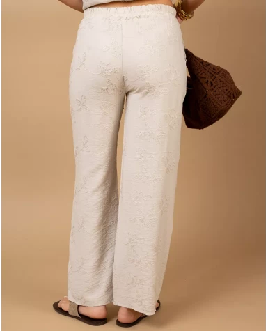 Pantalon broderie
