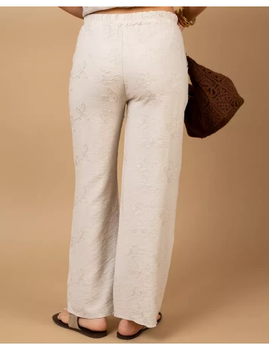 Pantalon broderie