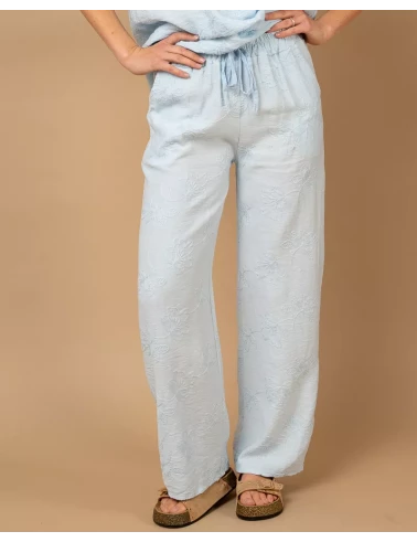 Pantalon broderie