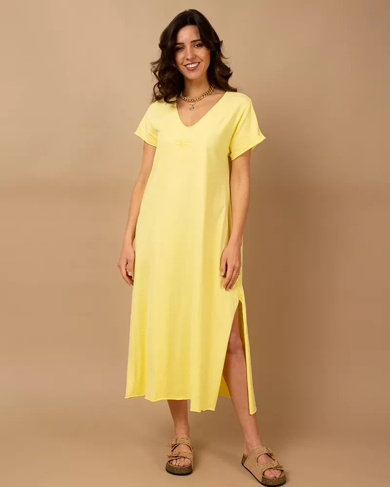 Robe longue palmier