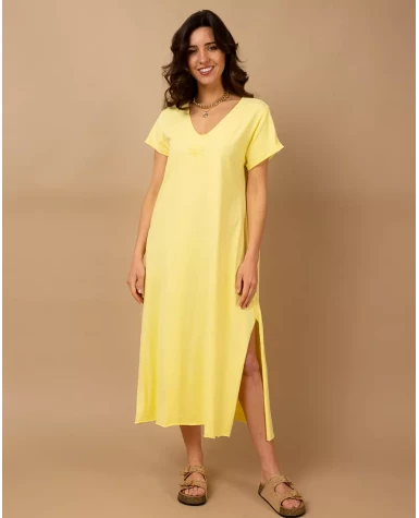 Robe longue palmier