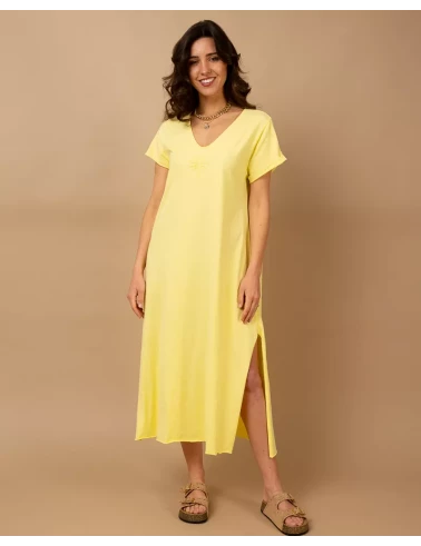Robe longue palmier