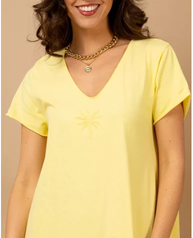 Robe longue palmier