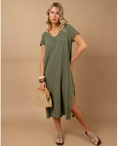 Robe longue palmier
