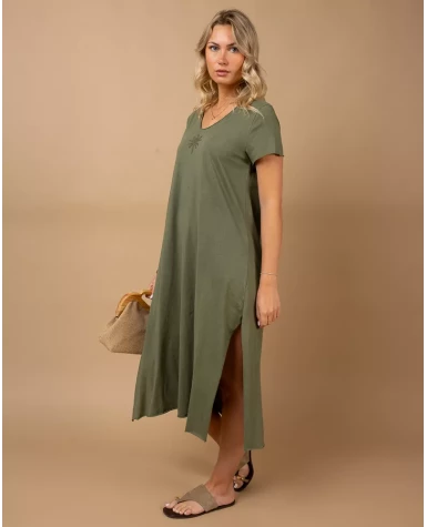 Robe longue palmier
