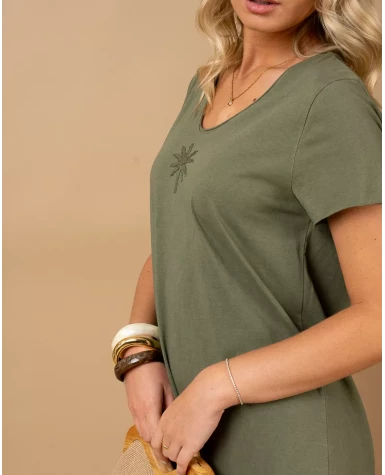 Robe longue palmier
