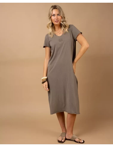 Robe longue palmier