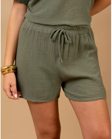 Short gaze de coton