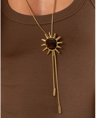 Collier long soleil